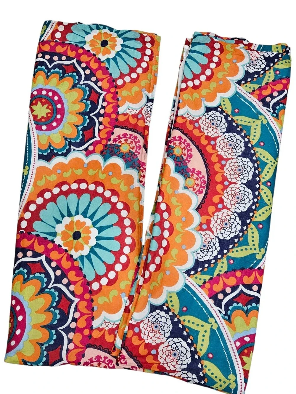 Levtex Home Serendipity  Lined Drape Panels Rod Pocket Mandala Boho 55x84 PAIR